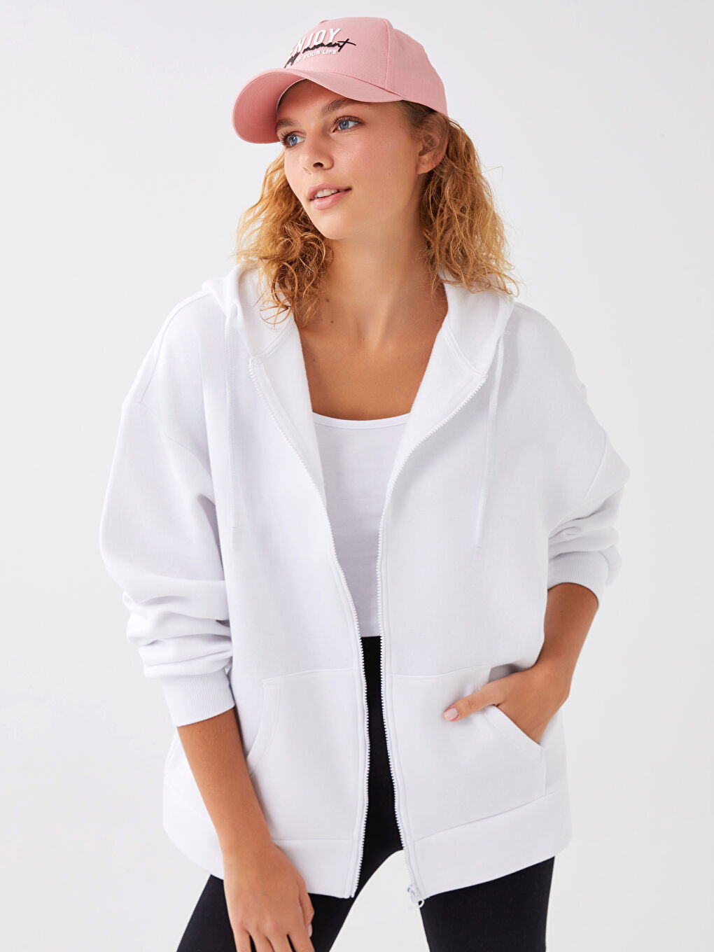 Cardigan Drepte cu Glugă și Mânecă Lungă pentru Femei