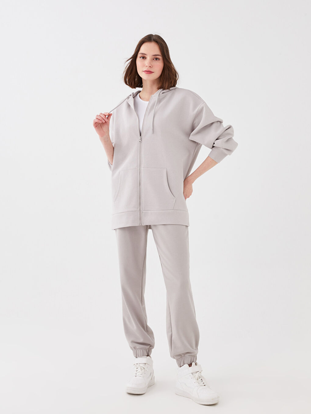 XSIDE Women's Hooded Straight Long Sleeve Cardigan -S3CU95Z8-SUH