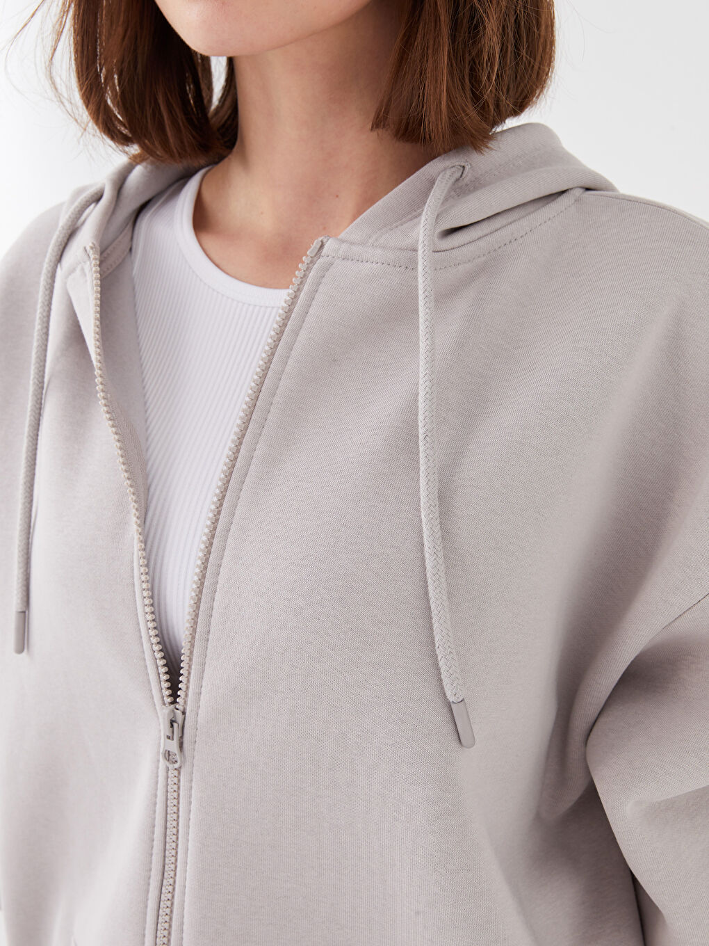 XSIDE Women's Hooded Straight Long Sleeve Cardigan -S3CU95Z8-SUH