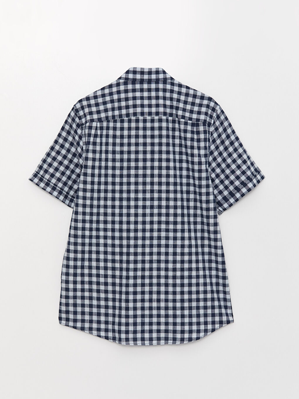 Mavi Regular Fit Kısa Kollu Ekose Poplin Erkek Gömlek-6