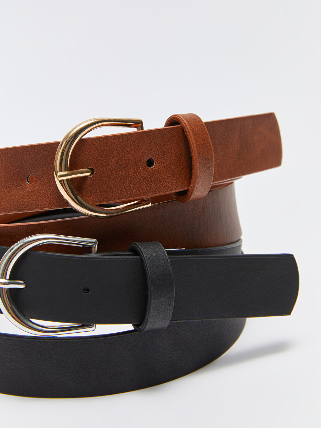 Curea din Piele Ecologică pentru Femei, Set de 2 Bucăți-2