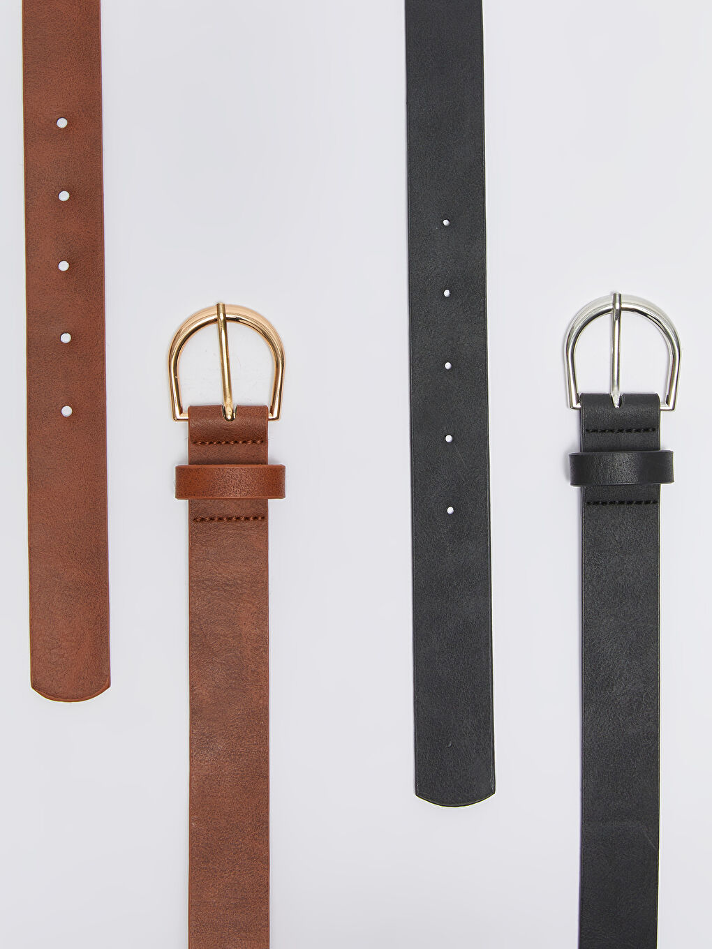 Curea din Piele Ecologică pentru Femei, Set de 2 Bucăți-3