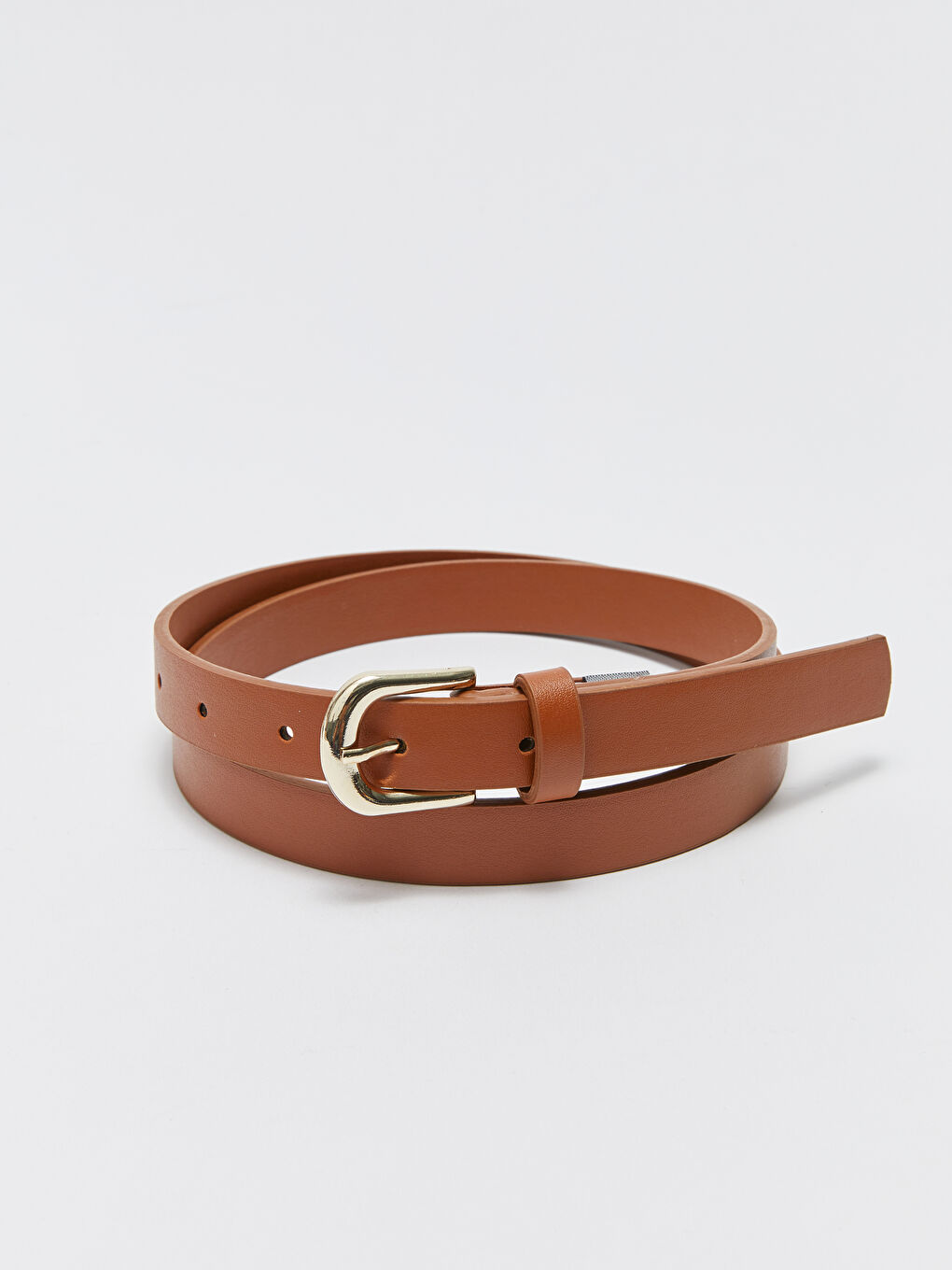 Siyah Deri Görünümlü İnce Kadın Kemer 3'lü-2