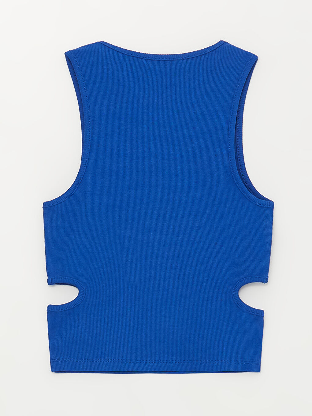 Crew Neck Window Detailed Women's Crop Top-6