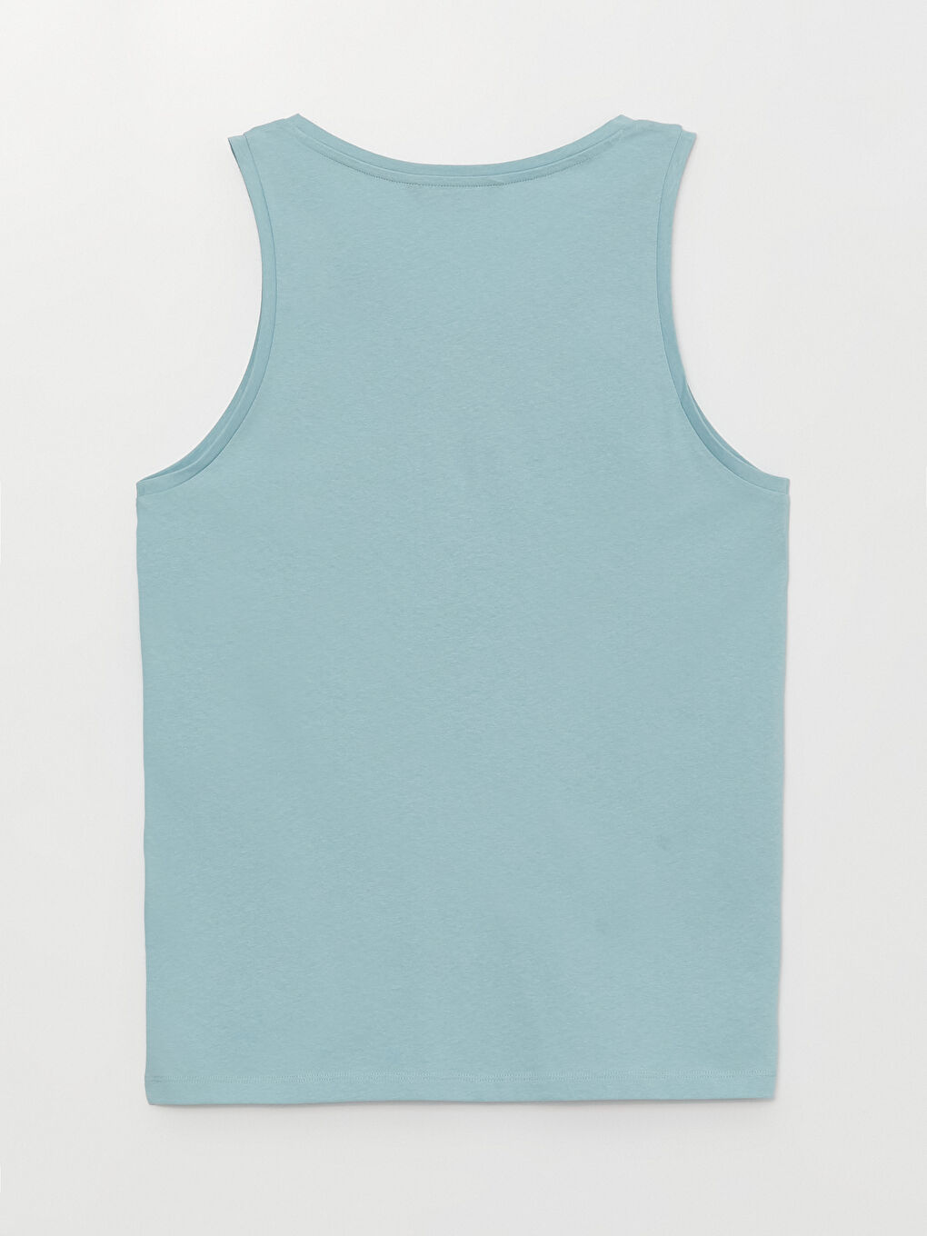T-shirt sans manches en jersey imprimé à col rond pour hommes-6