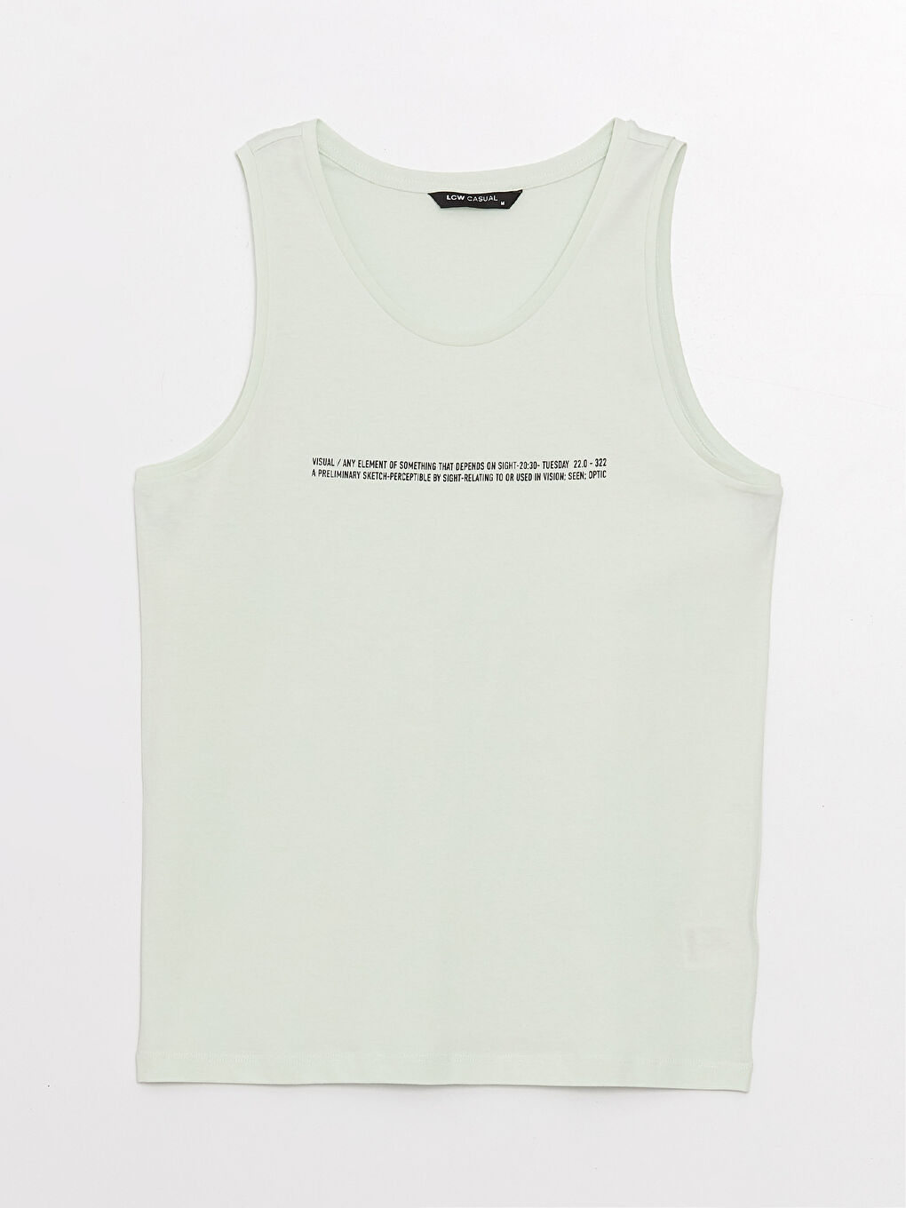 Crew Neck Printed Jersey Men's Sleeveless T-Shirt-5