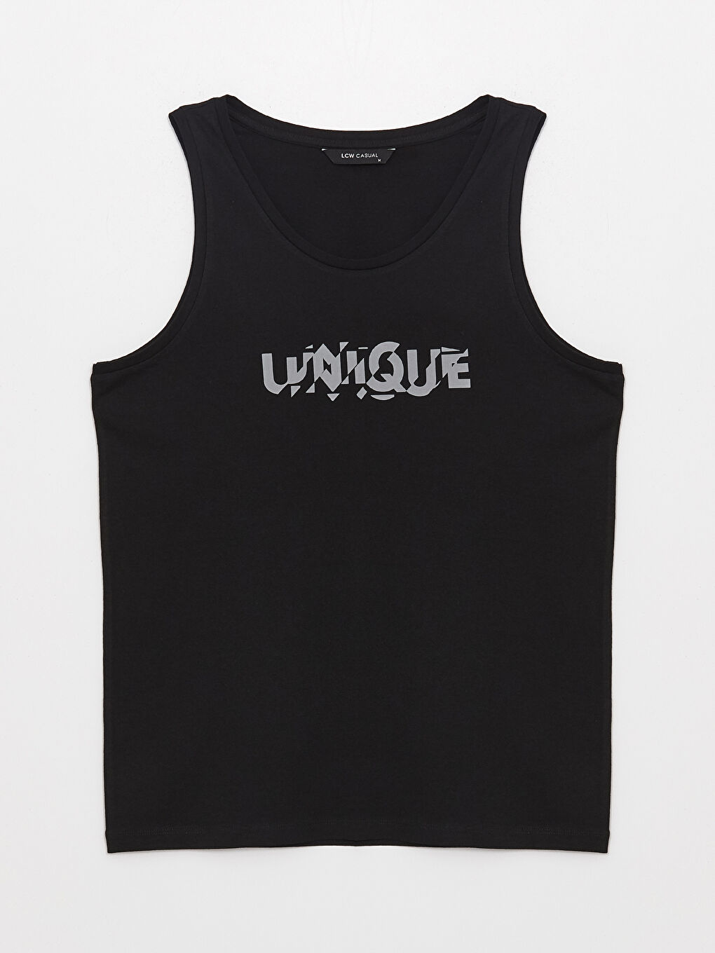 Crew Neck Printed Jersey Men's Sleeveless T-Shirt-5