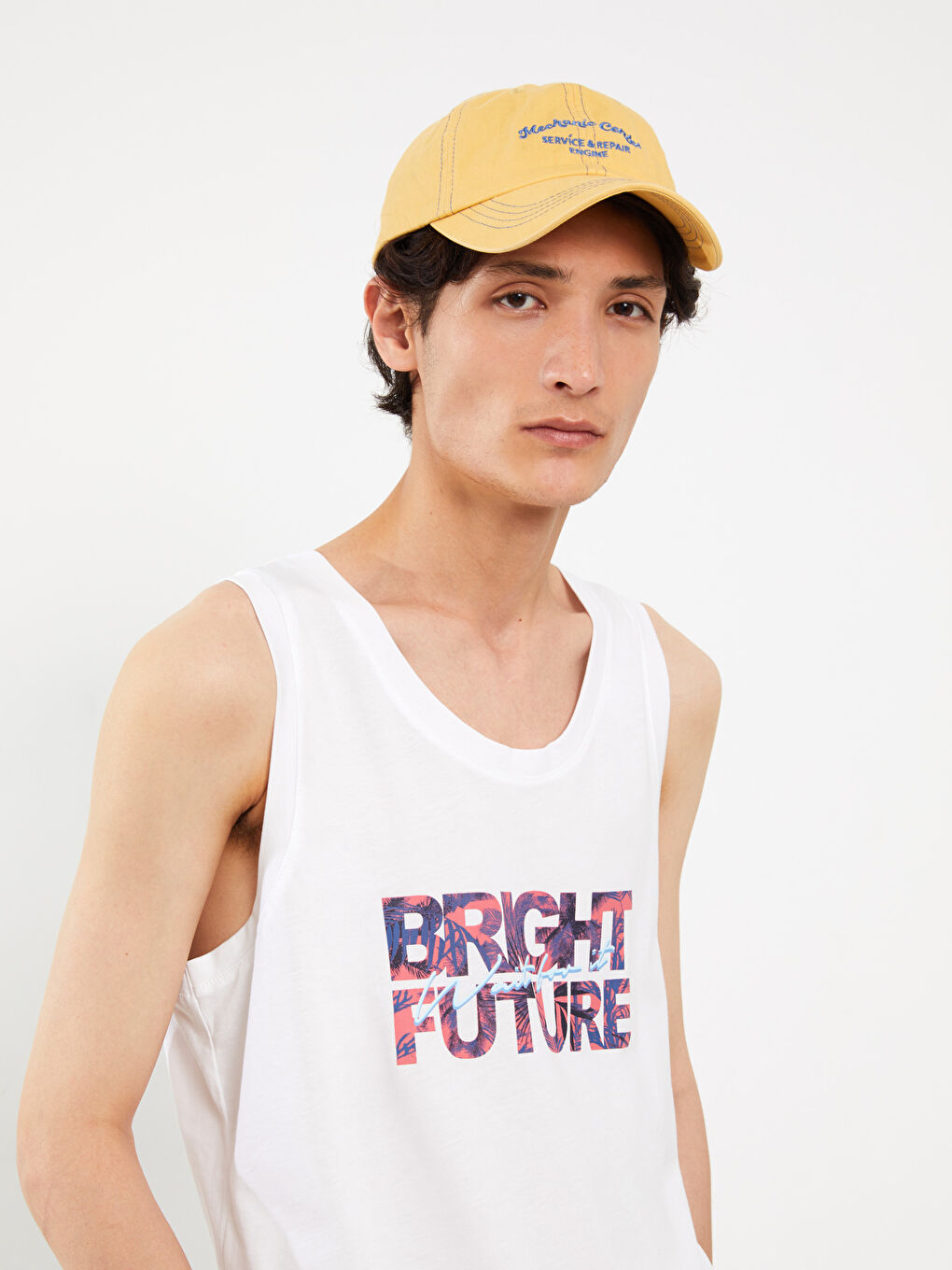 XSIDE Crew Neck Printed Jersey Men's Sleeveless T-Shirt