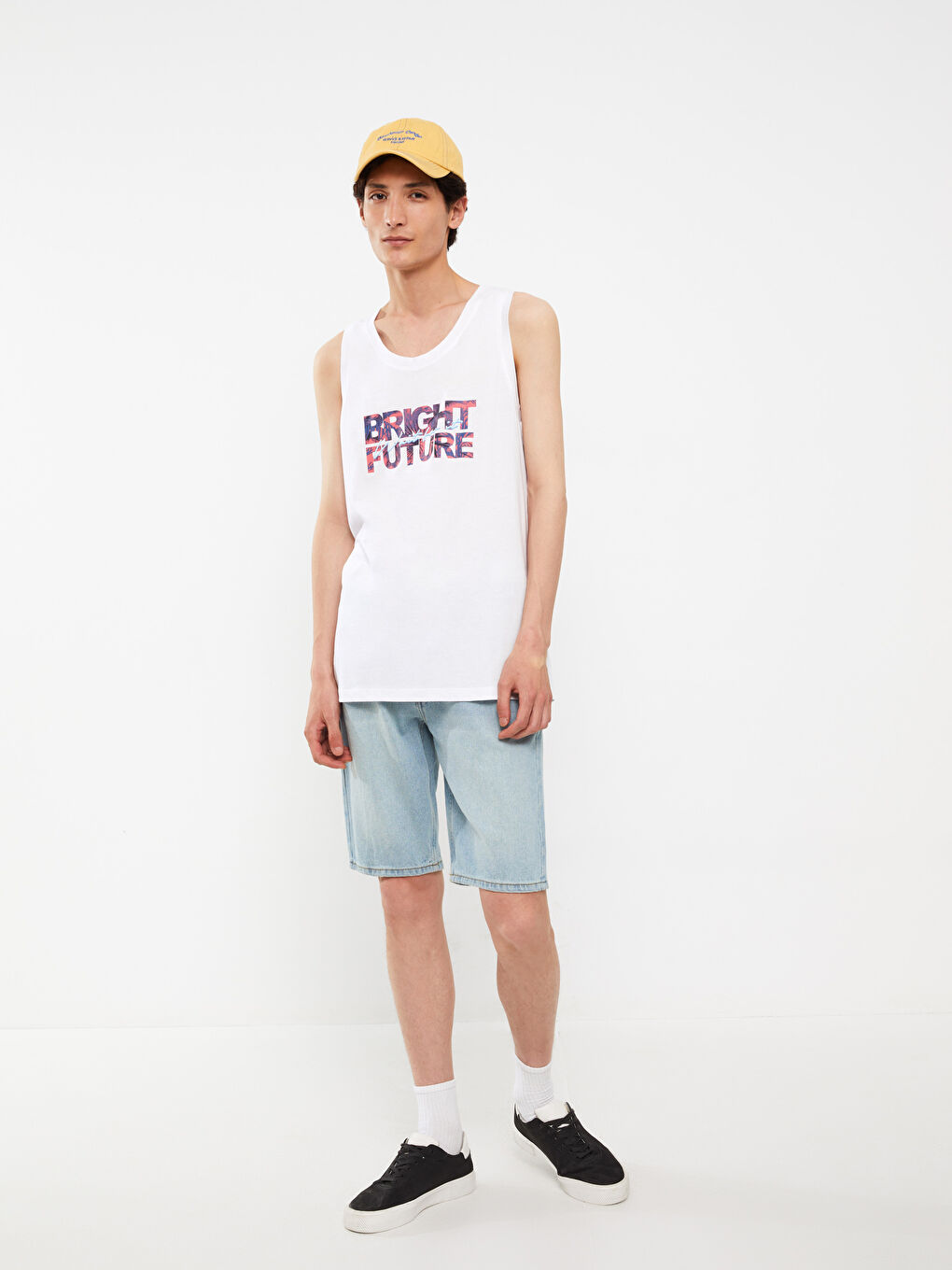XSIDE Crew Neck Printed Jersey Men's Sleeveless T-Shirt