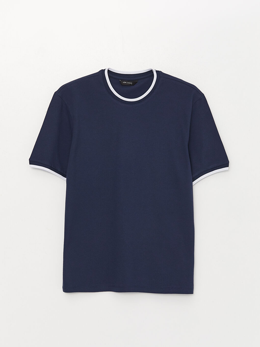 T-shirt pour Hommes à Manches Courtes en Piqué avec Col Rond-6