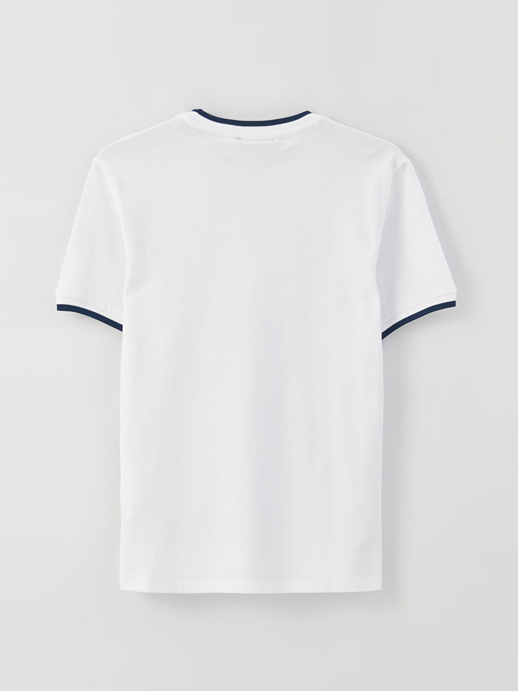 Crew Neck Short Sleeve Pique Men's T-Shirt-6