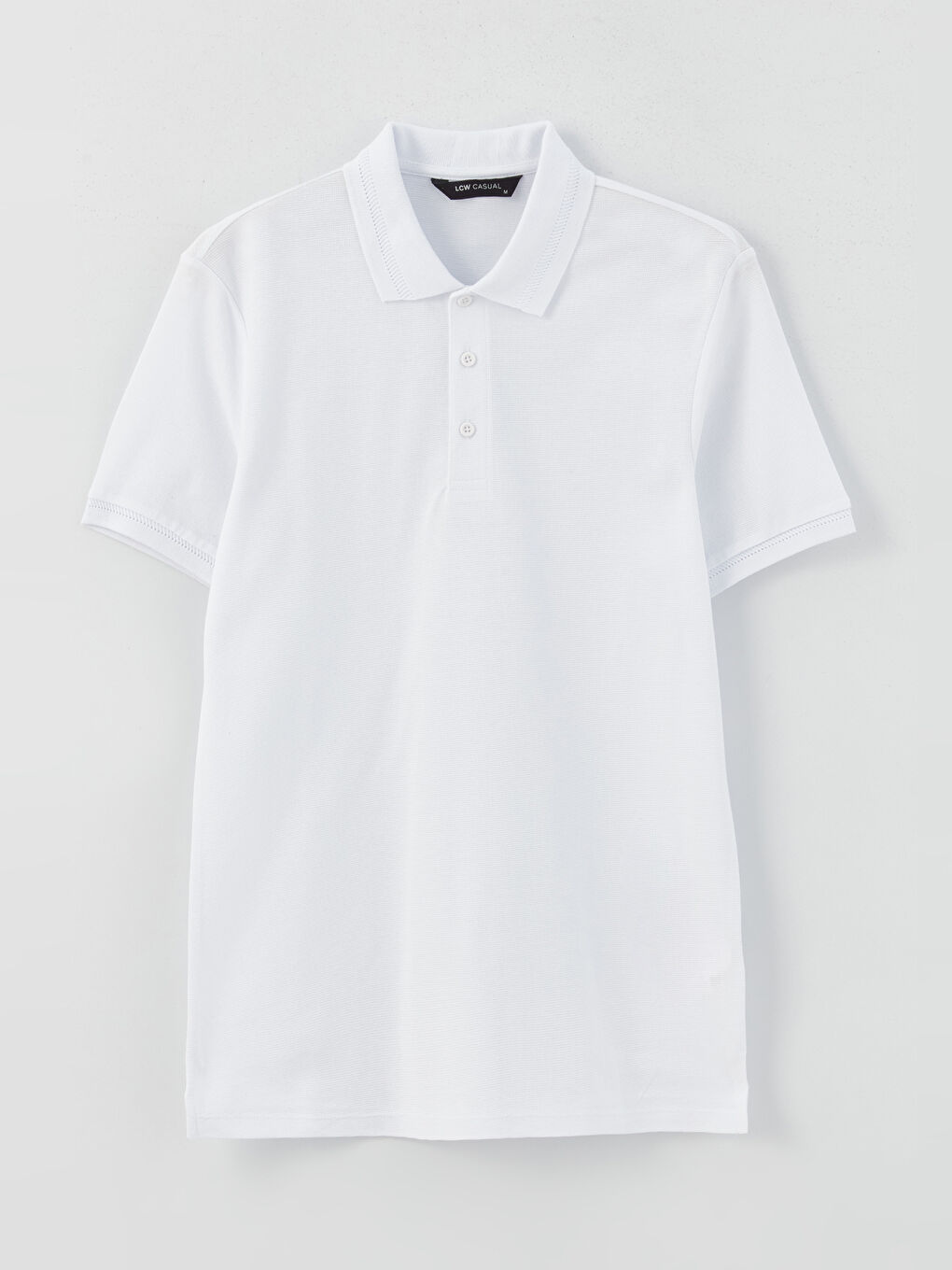 Polo Neck Short Sleeve Pique Men's T-Shirt-4