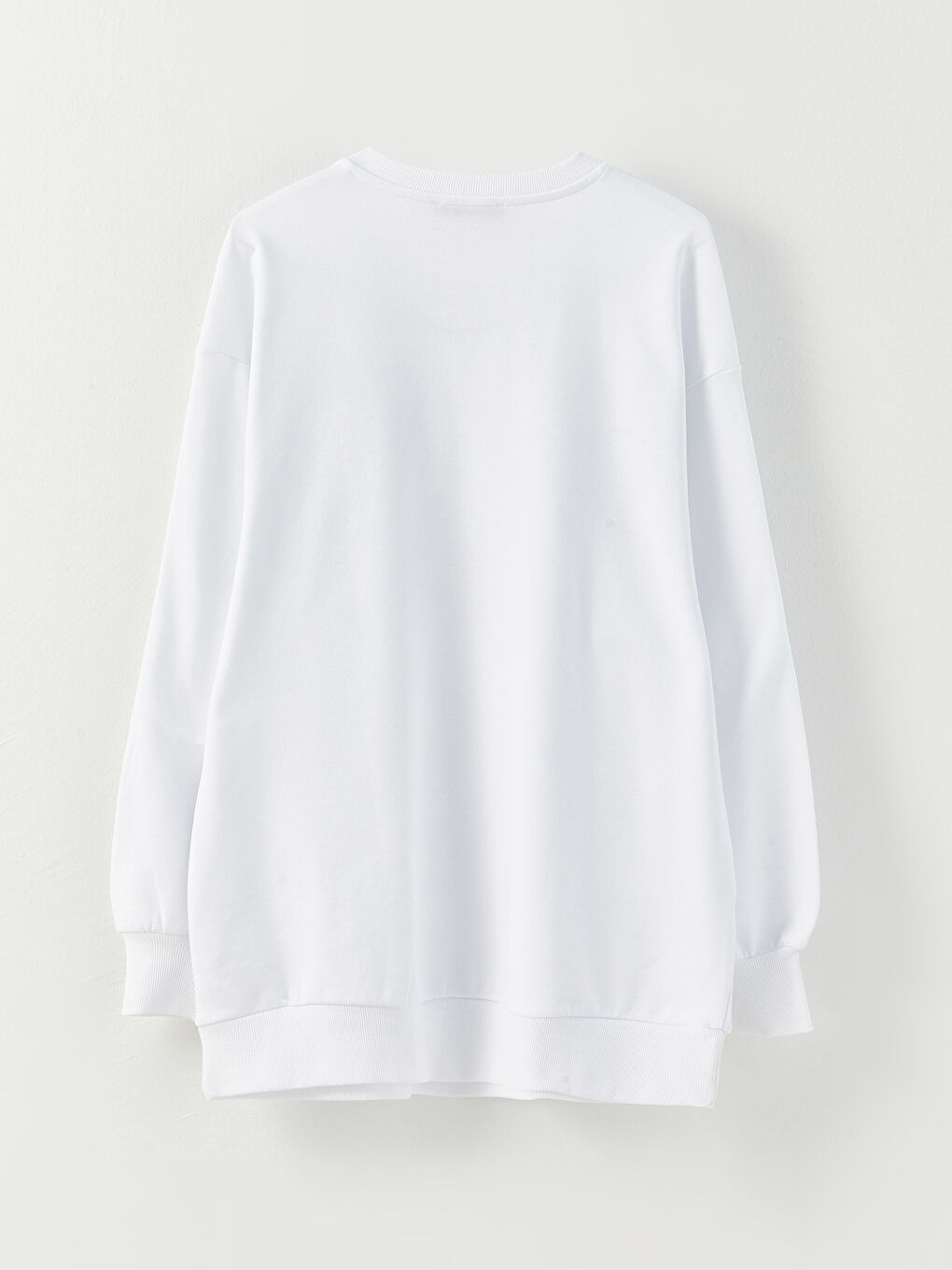 მრგვალი საყელო ნაბეჭდი გრძელმკლავიანი ოვერსაიზ ქალებისთვის თბილი ზედა-6