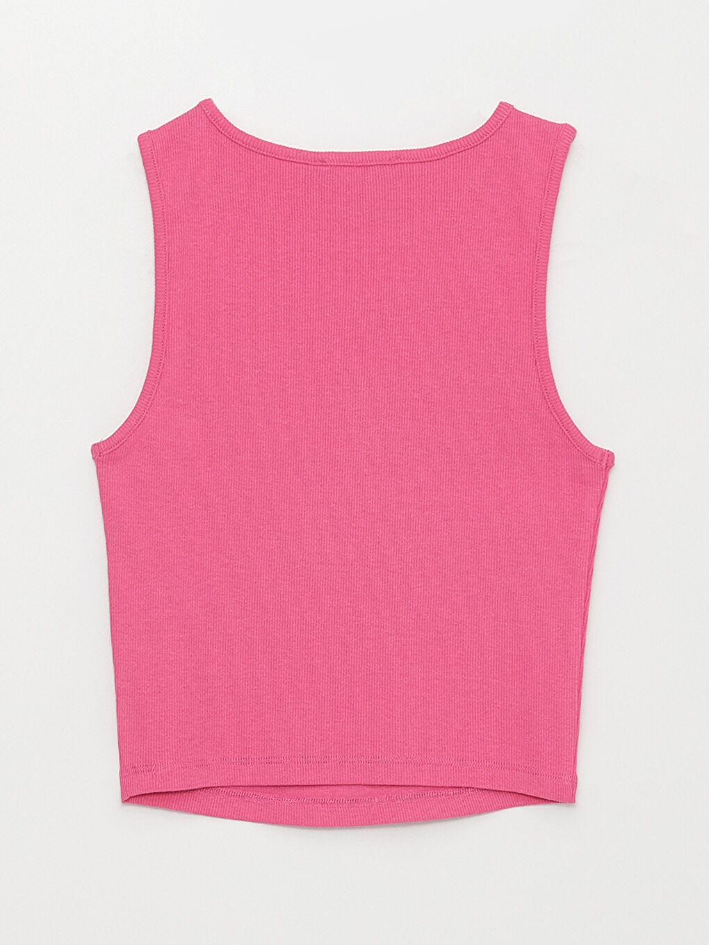 Women's Crew Neck Plain Crop Top-6