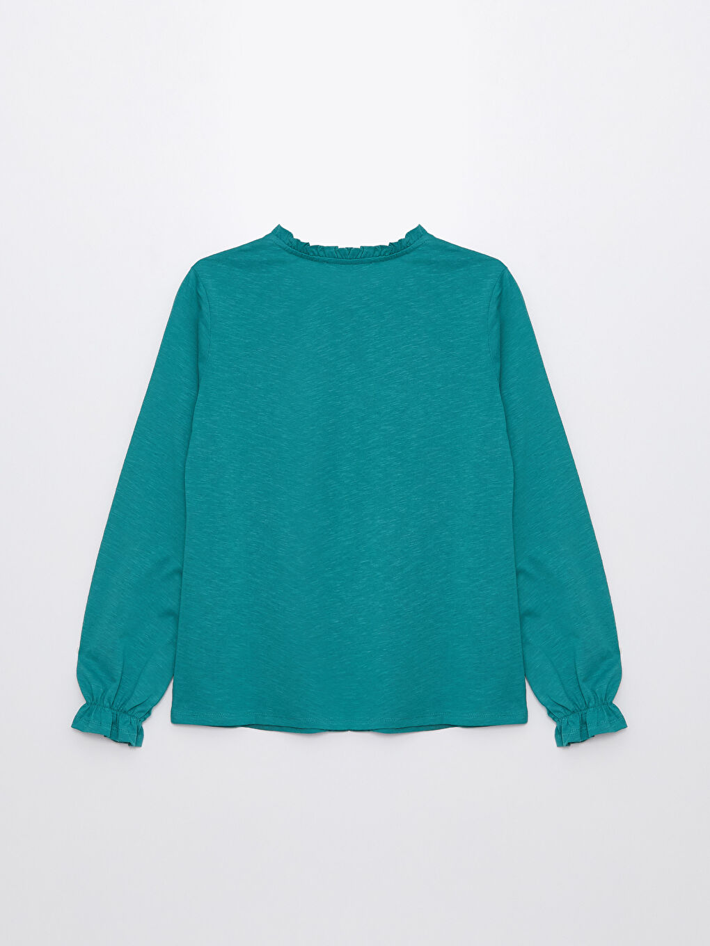 Bluză cu Guler cu Panglică Brodată și Mânecă Lungă pentru Femei-6