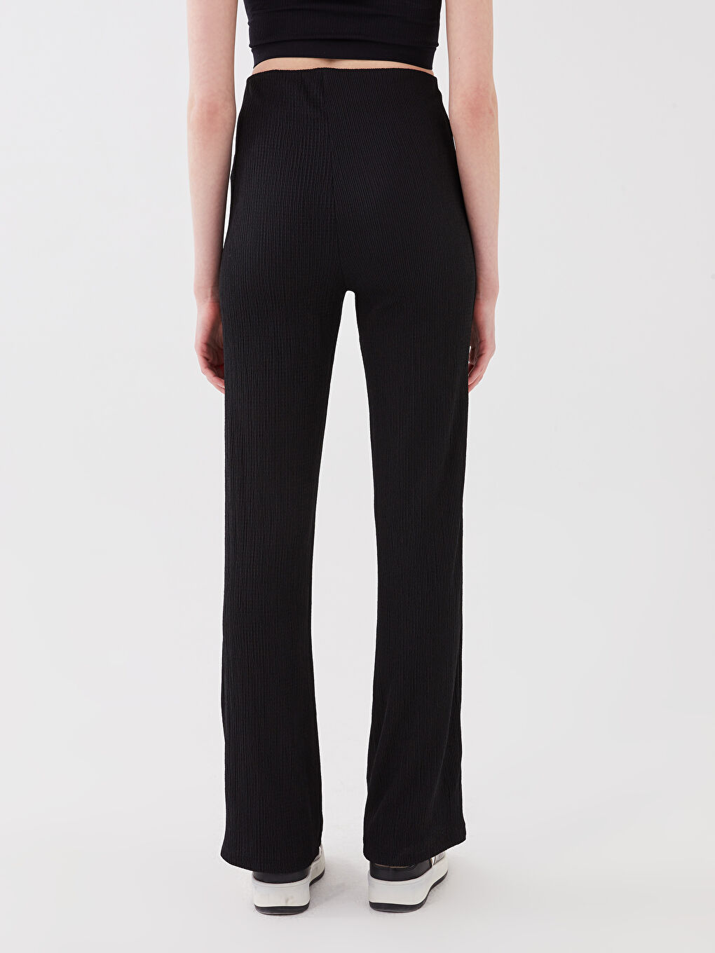 Women's Extra Slim Fit Plain Trousers-3