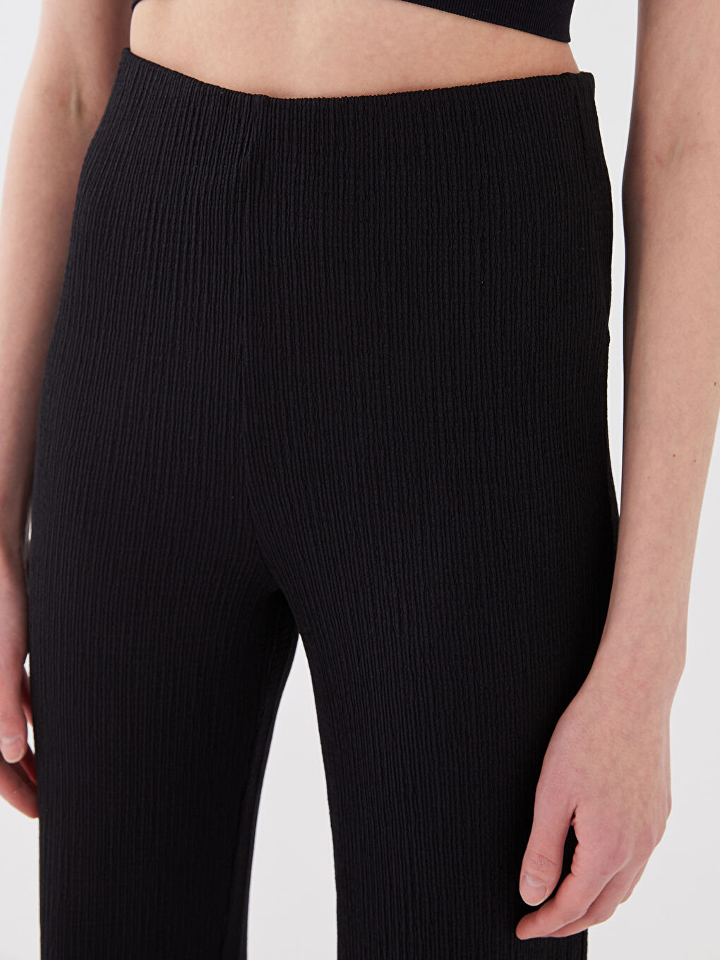 Women's Extra Slim Fit Plain Trousers-4