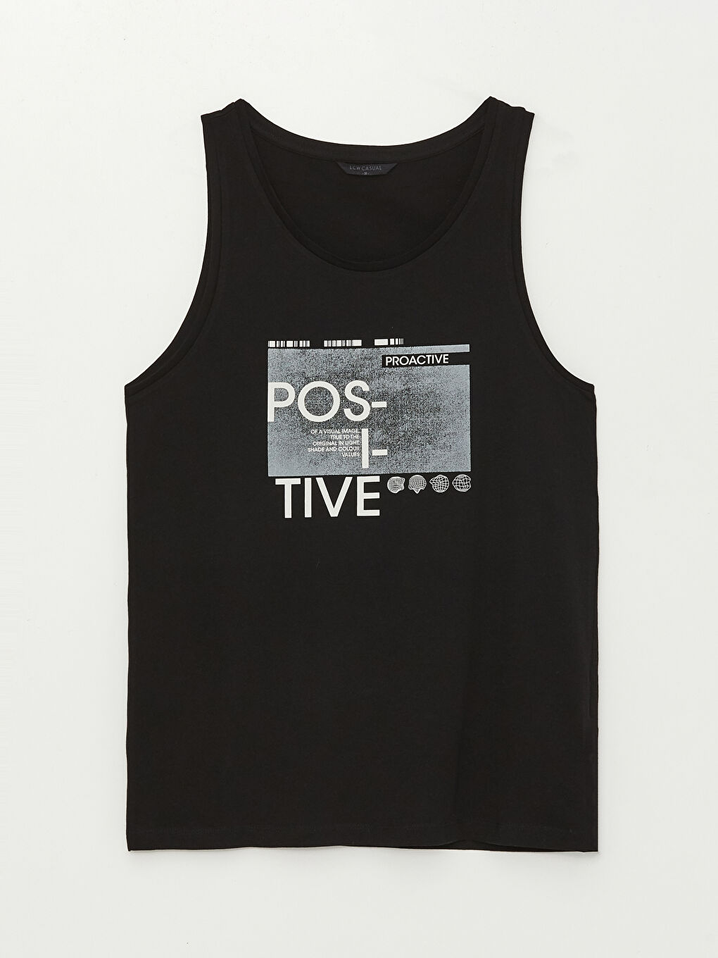 Crew Neck Printed Jersey Men's Sleeveless T-Shirt-5