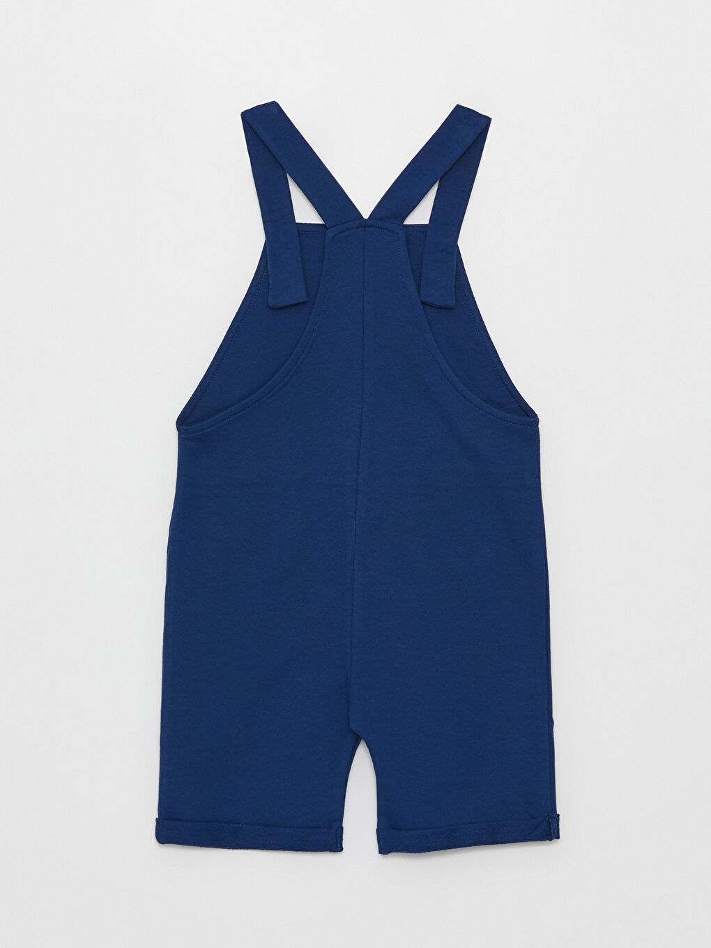 жолақты дөңгелек жағалы ұл бала футболкасы мен салопет 2 данадан тұратын жинақ-6