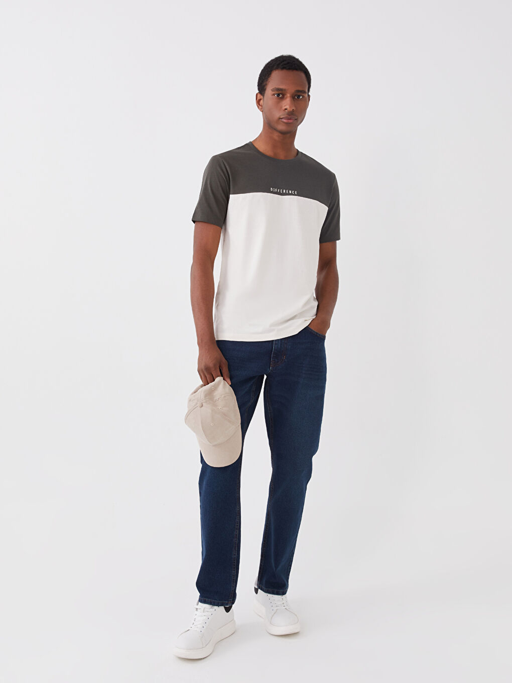XSIDE Crew Neck Short Sleeve Color Block Jersey Men's T-Shirt -S3CY91Z8-LW2