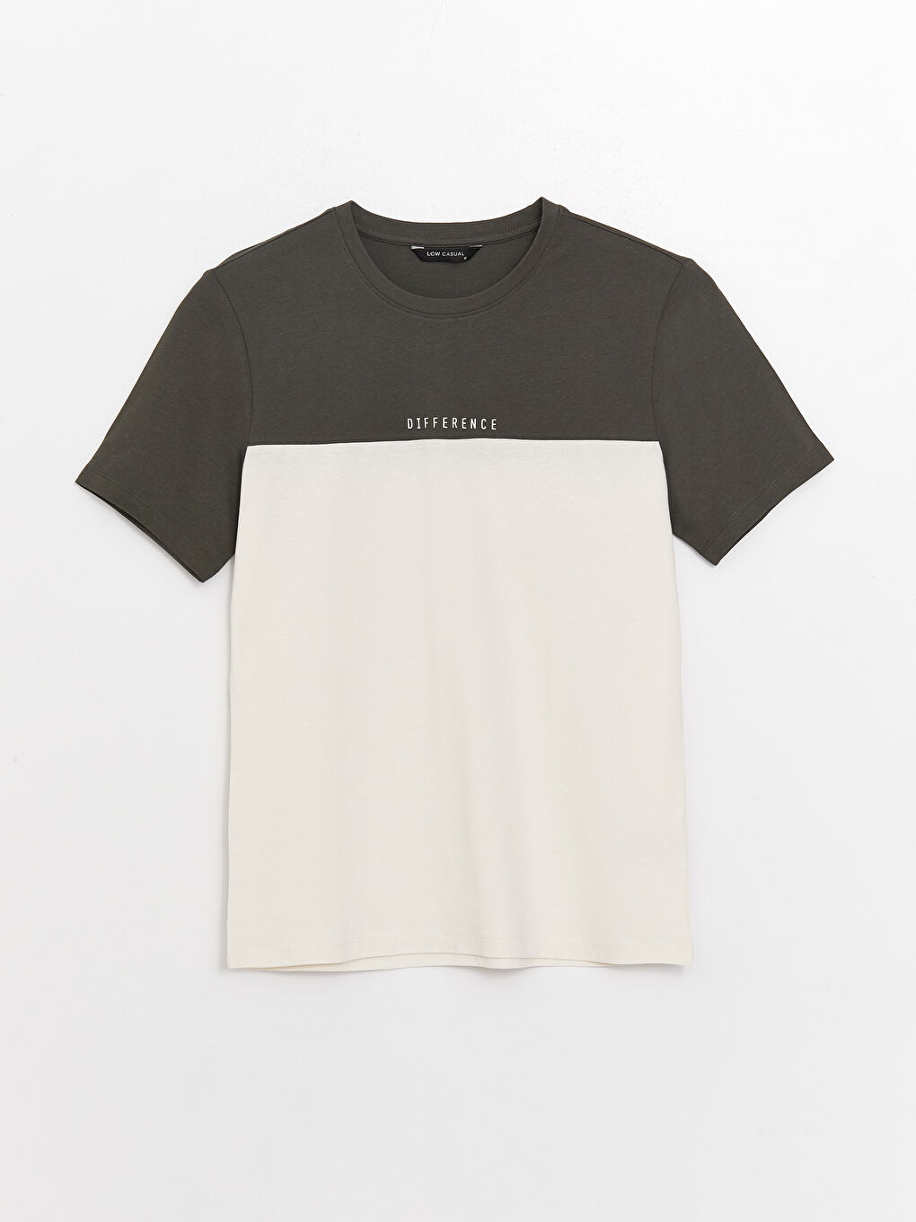 XSIDE Crew Neck Short Sleeve Color Block Jersey Men's T-Shirt -S3CY91Z8-LW2