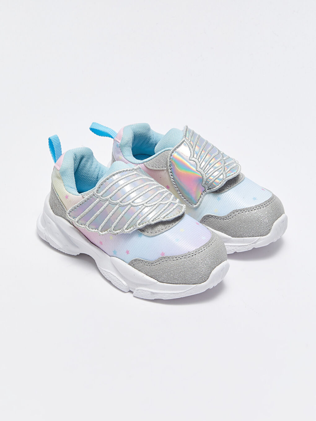Karışık Baskılı Cırt Cırtlı Kız Bebek Spor Ayakkabı