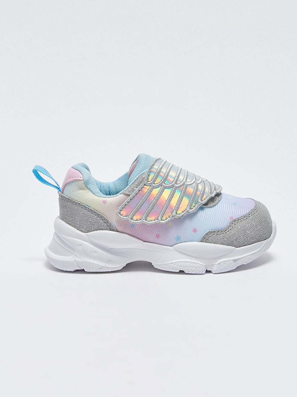 Karışık Baskılı Cırt Cırtlı Kız Bebek Spor Ayakkabı-1