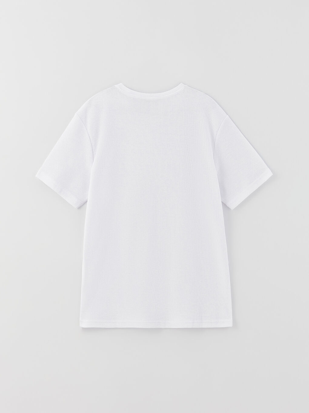 تيشيرت رجالي بياقة دائرية وكم قصير-6