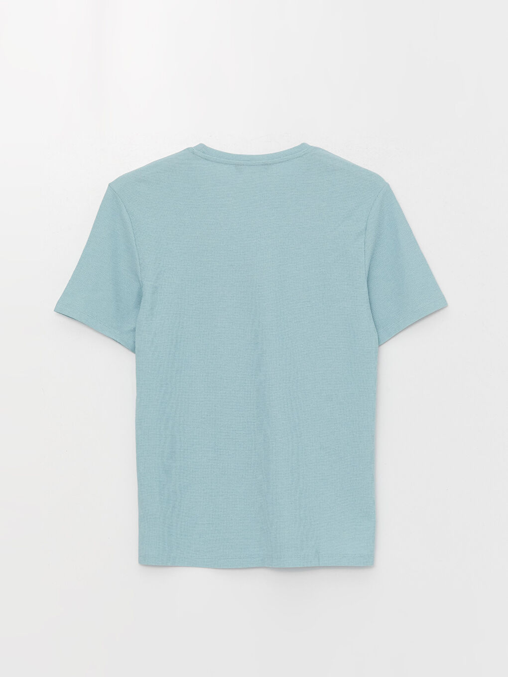 تيشيرت رجالي بياقة دائرية وكم قصير-6