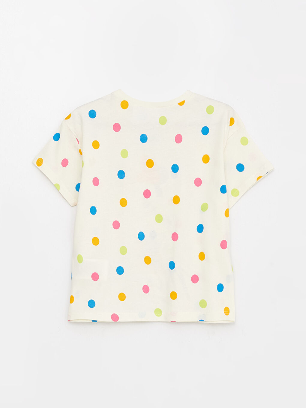 تيشيرت ياقة دائرية كم قصير مطبوع Minnie Mouse للبنات الرضع-1