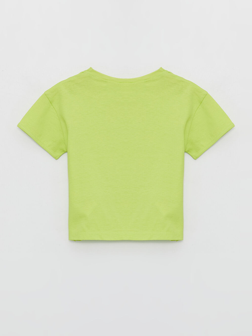 Crew Neck Short Sleeve Daisy Duck Printed Baby Girls' T-Shirt-1