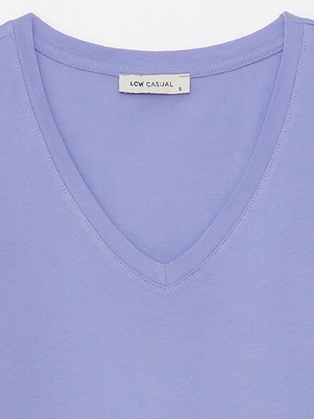 Женская футболка с V-образным вырезом и коротким рукавом-7