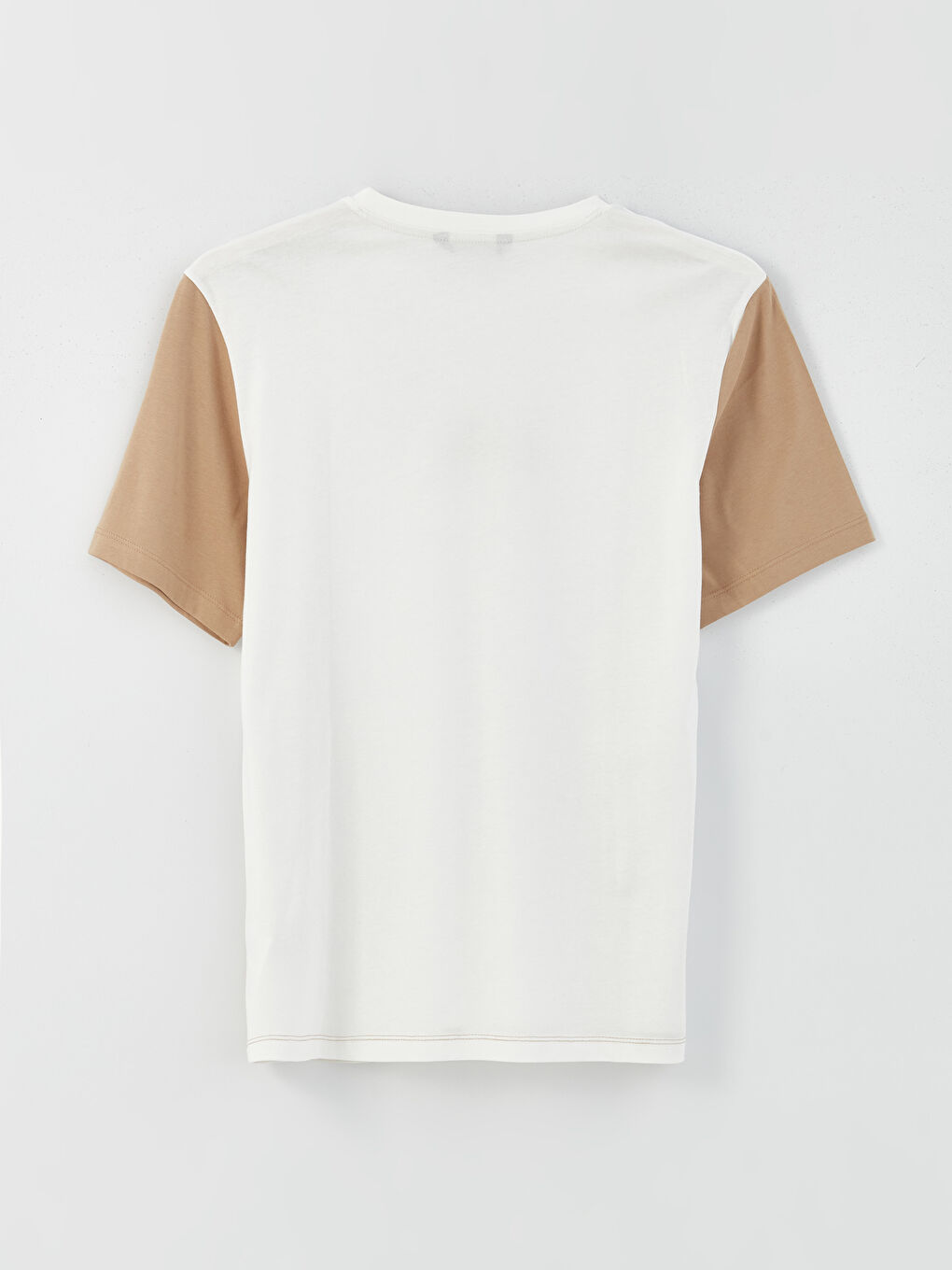 Crew Neck Short Sleeve Color Block Jersey Men's T-Shirt-6