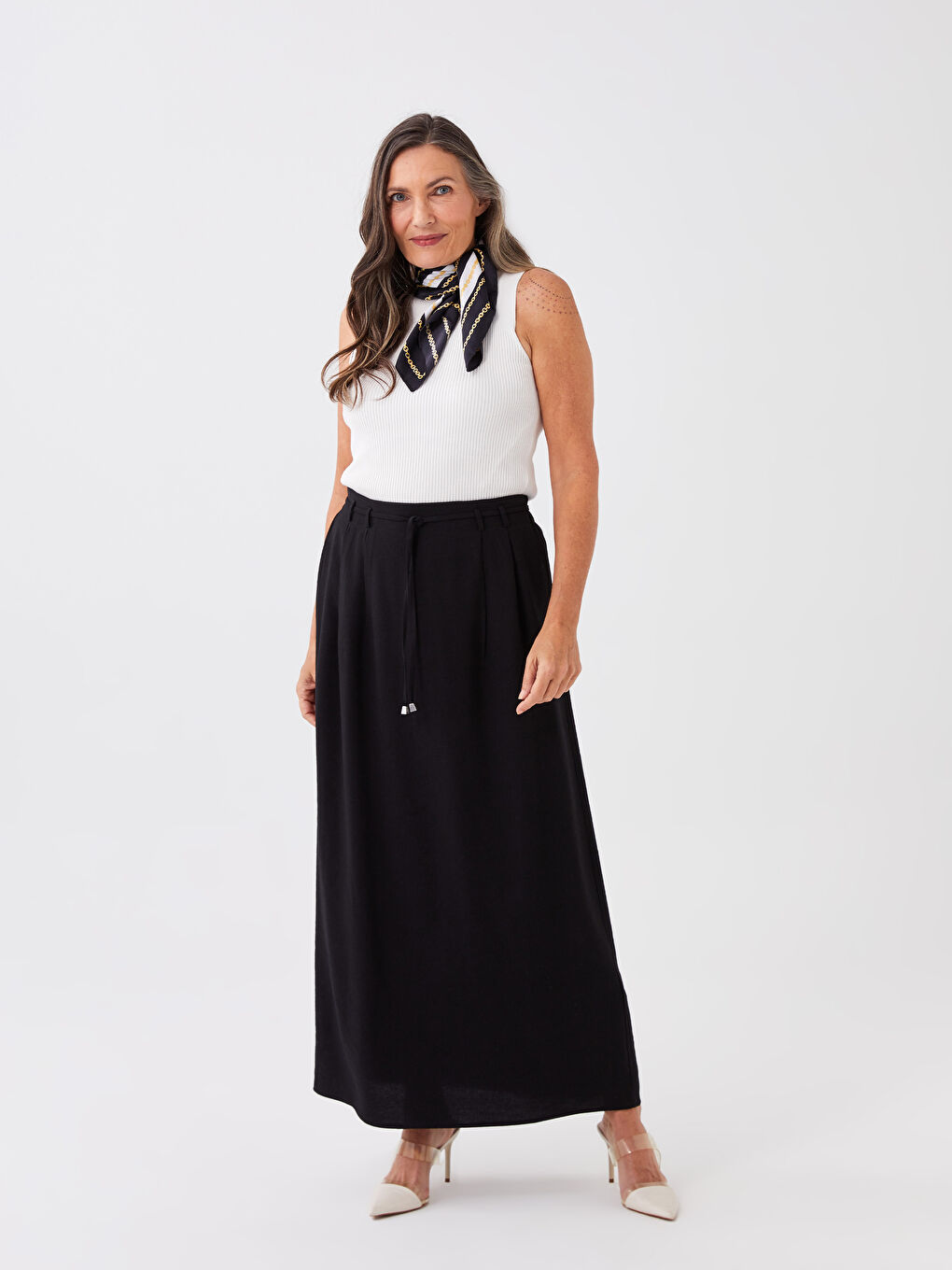 LCW Grace Damen Gerader Rock mit Elastischem Bund -S3DA91Z8-CVL