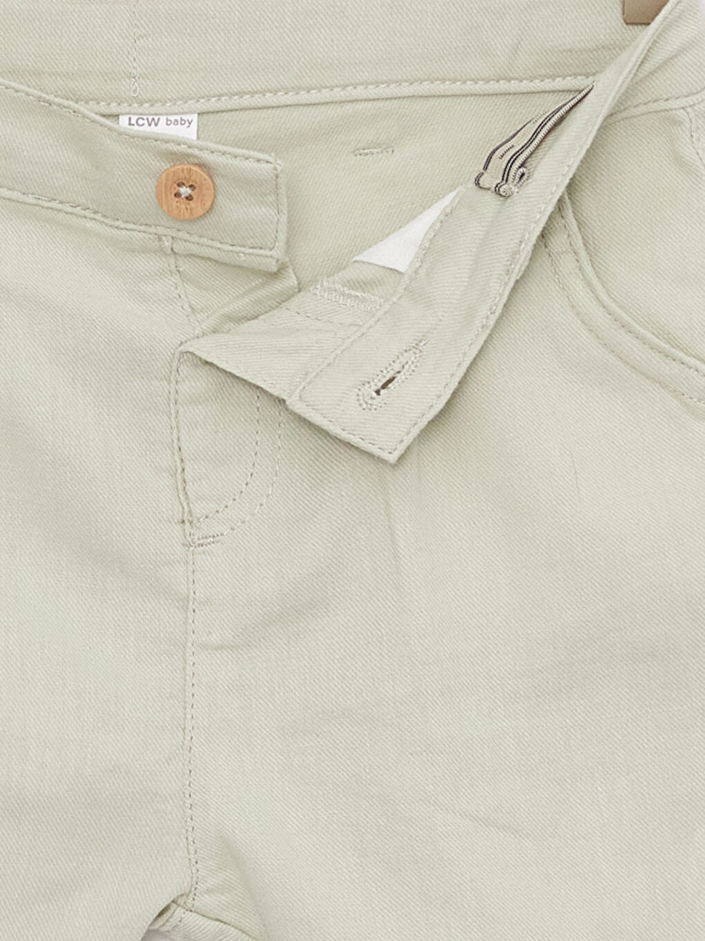 Yeşil Basic Erkek Bebek Şort-1