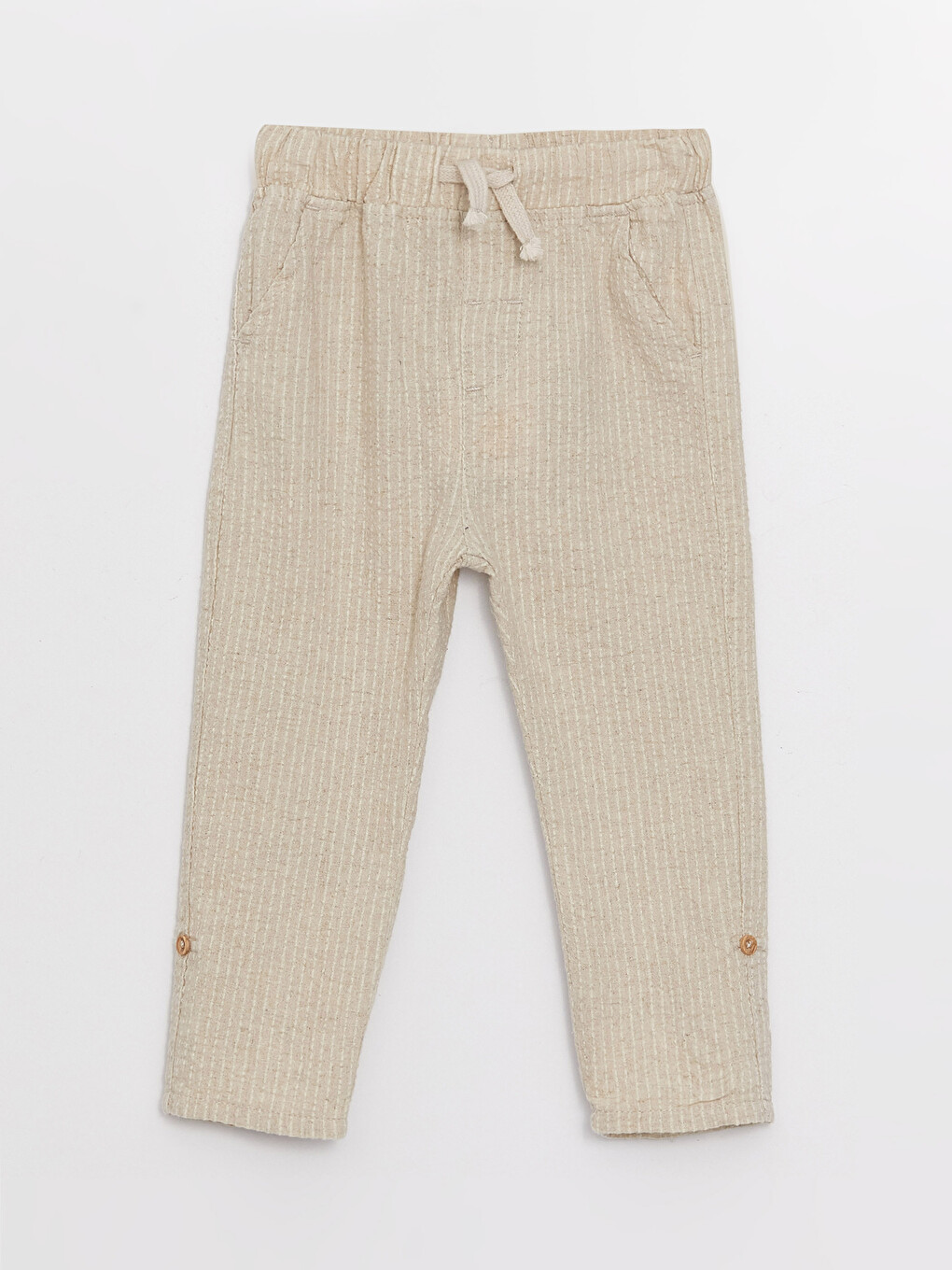 Pantalon Rayé à Taille Élastiquée pour Garçons Bébé