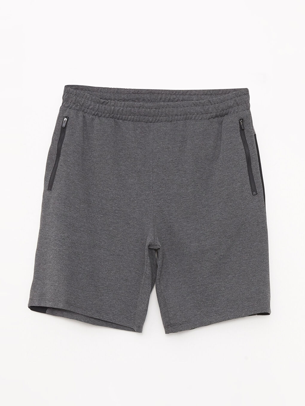 Gri Slim Fit Erkek Spor Şort-5