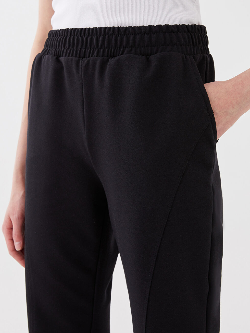 XSIDE Women's Elasticated Waist Plain Jogger Sweatpants -S3DB07Z8-CVL