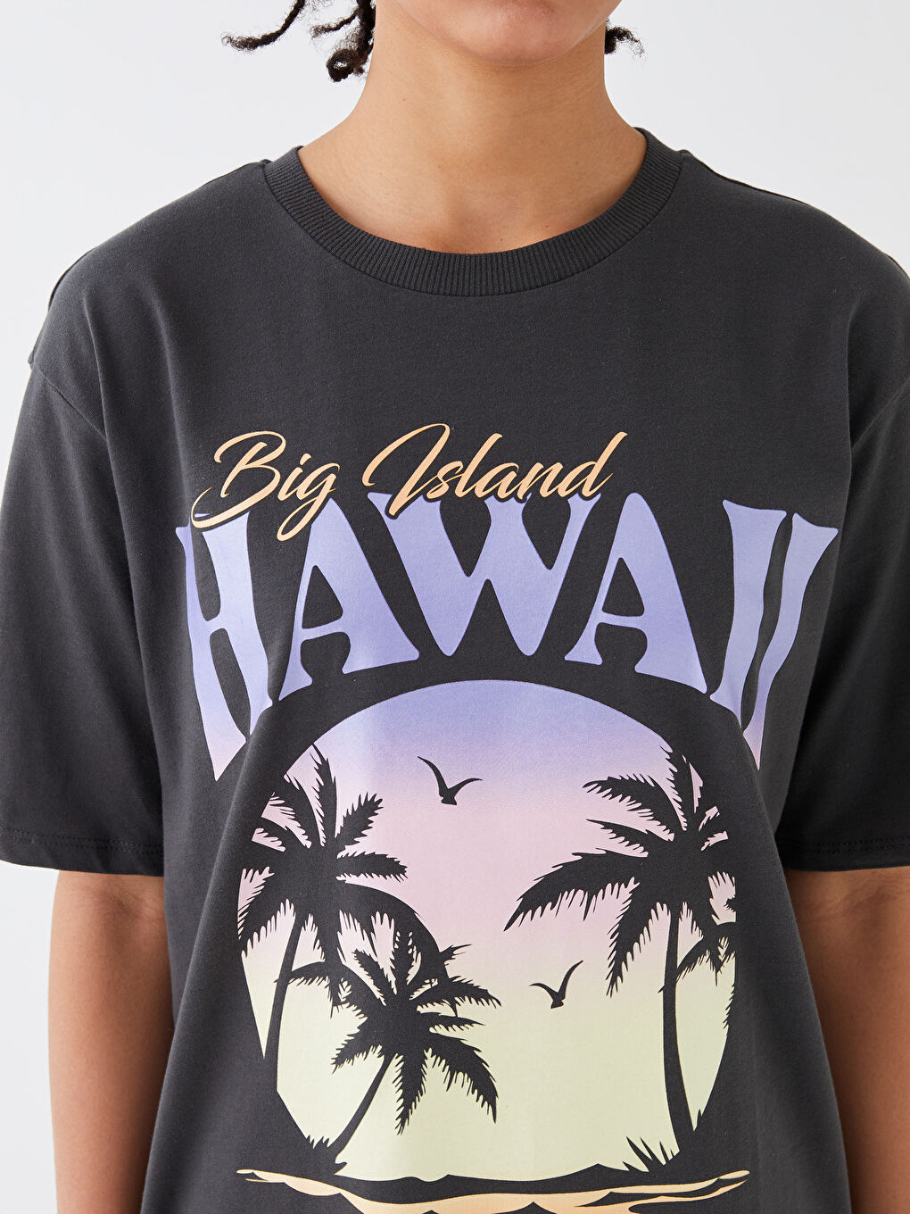 Crew Neck Printed Short Sleeve Oversized T-Shirt -S3DB48Z8-R34