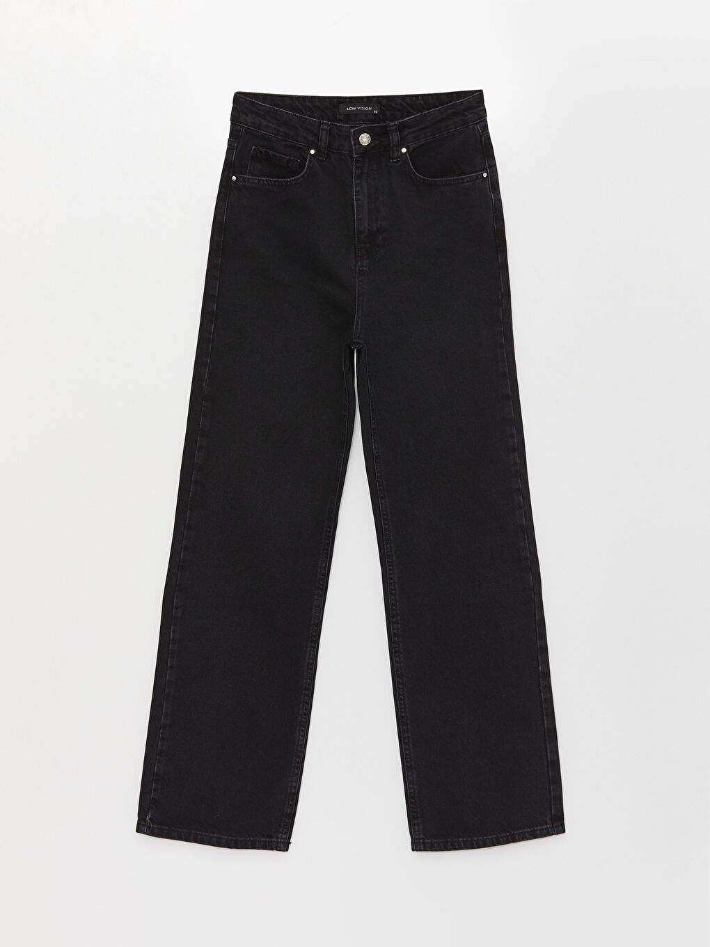 Blugi cu Talie Înaltă și Croială Dreaptă pentru Femei-5