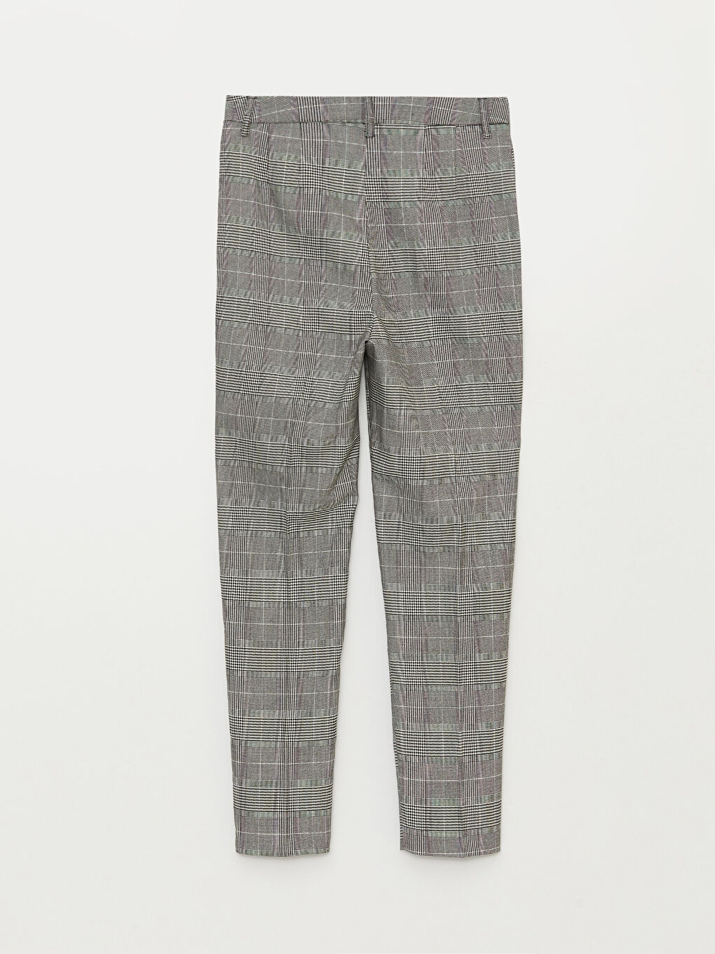 LC Waikiki Pantalone kariranog dezena visokog struka standardnog kroja za žene -S3DC08Z8-LKX