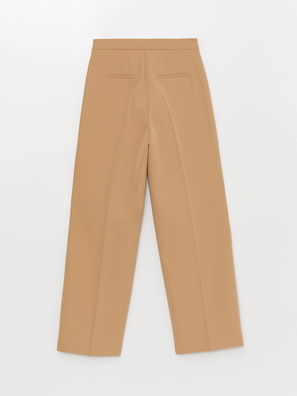 Damen Hoch Tailliert Reguläre Passform Schlichte Hosen-6