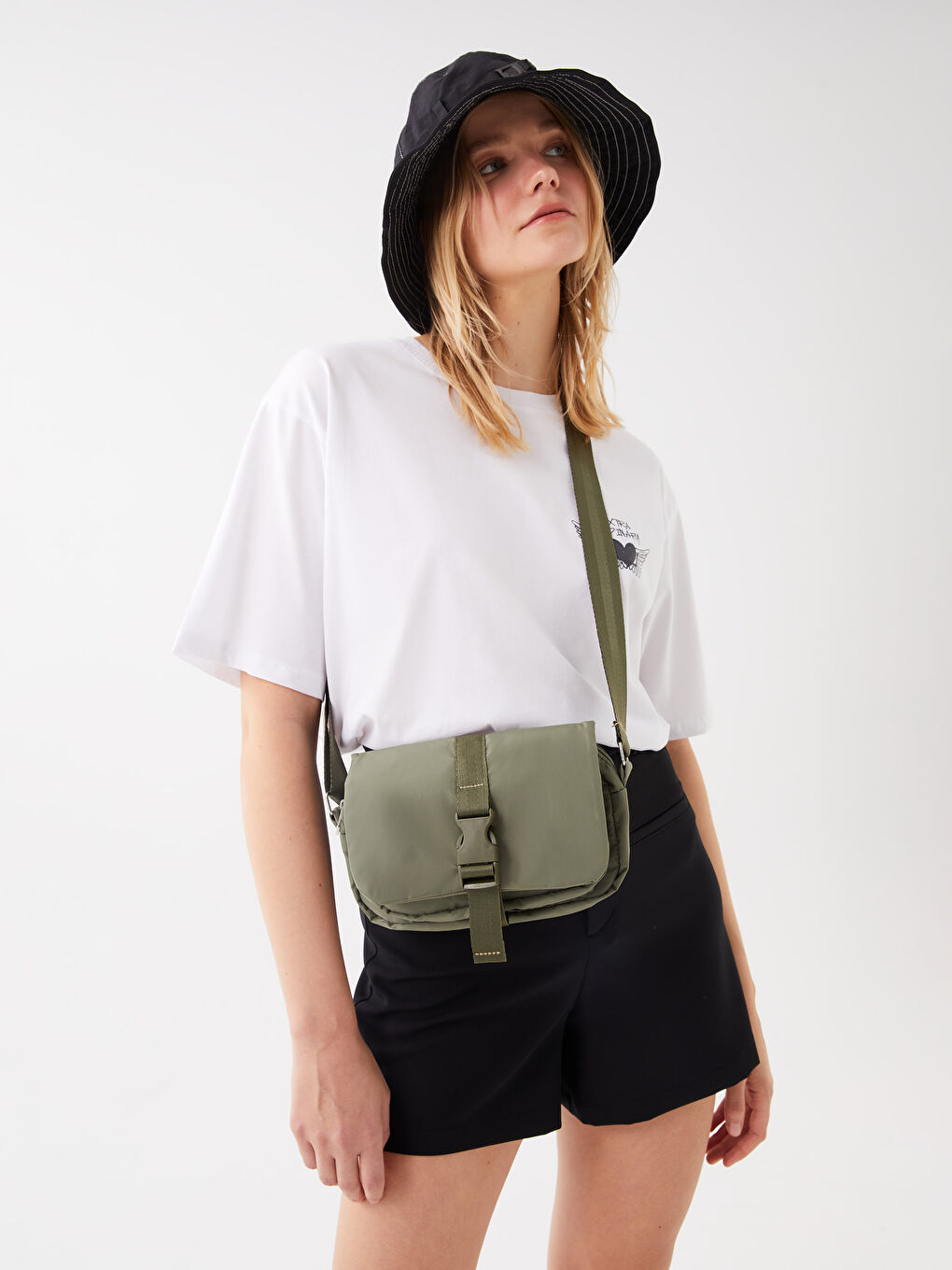 Yeşil Kadın Çapraz Çanta