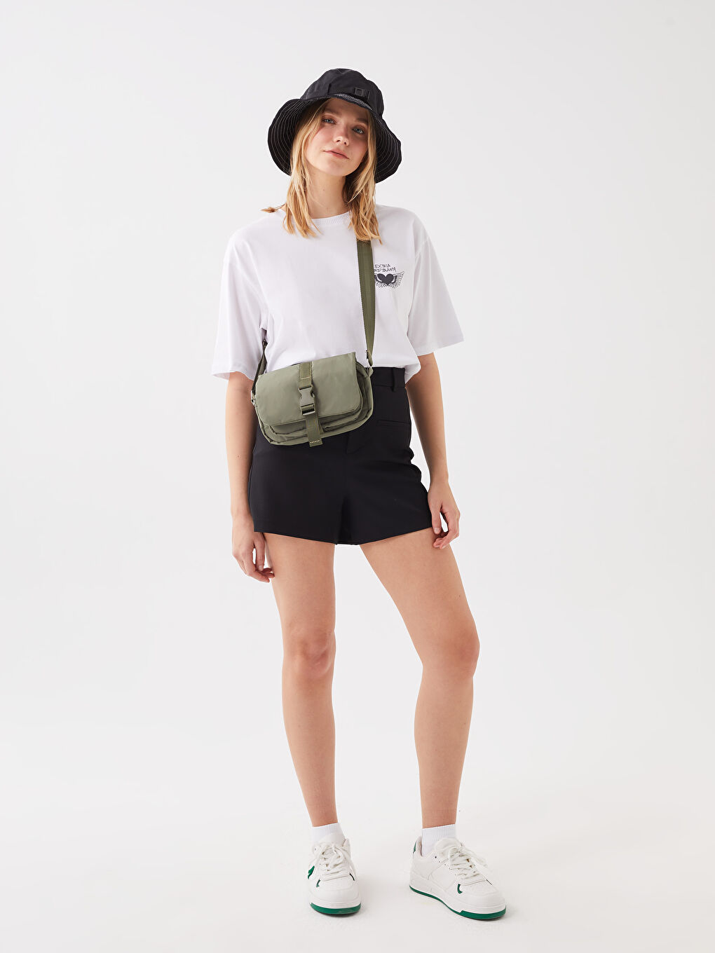 Yeşil Kadın Çapraz Çanta-2