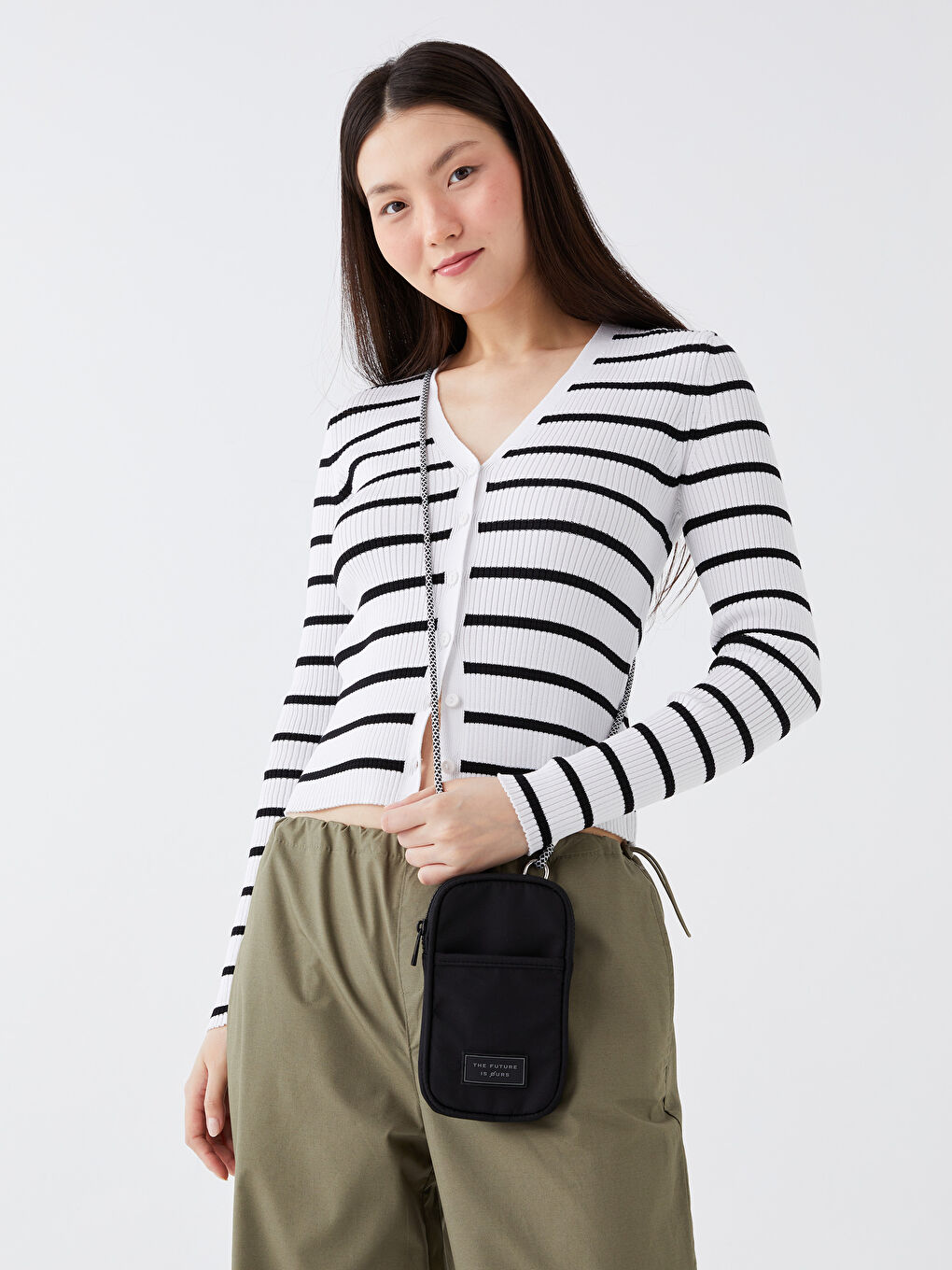 LCW ACCESSORIES Tag Detailed Women's Phone Bag -S3DC73Z8-HUC