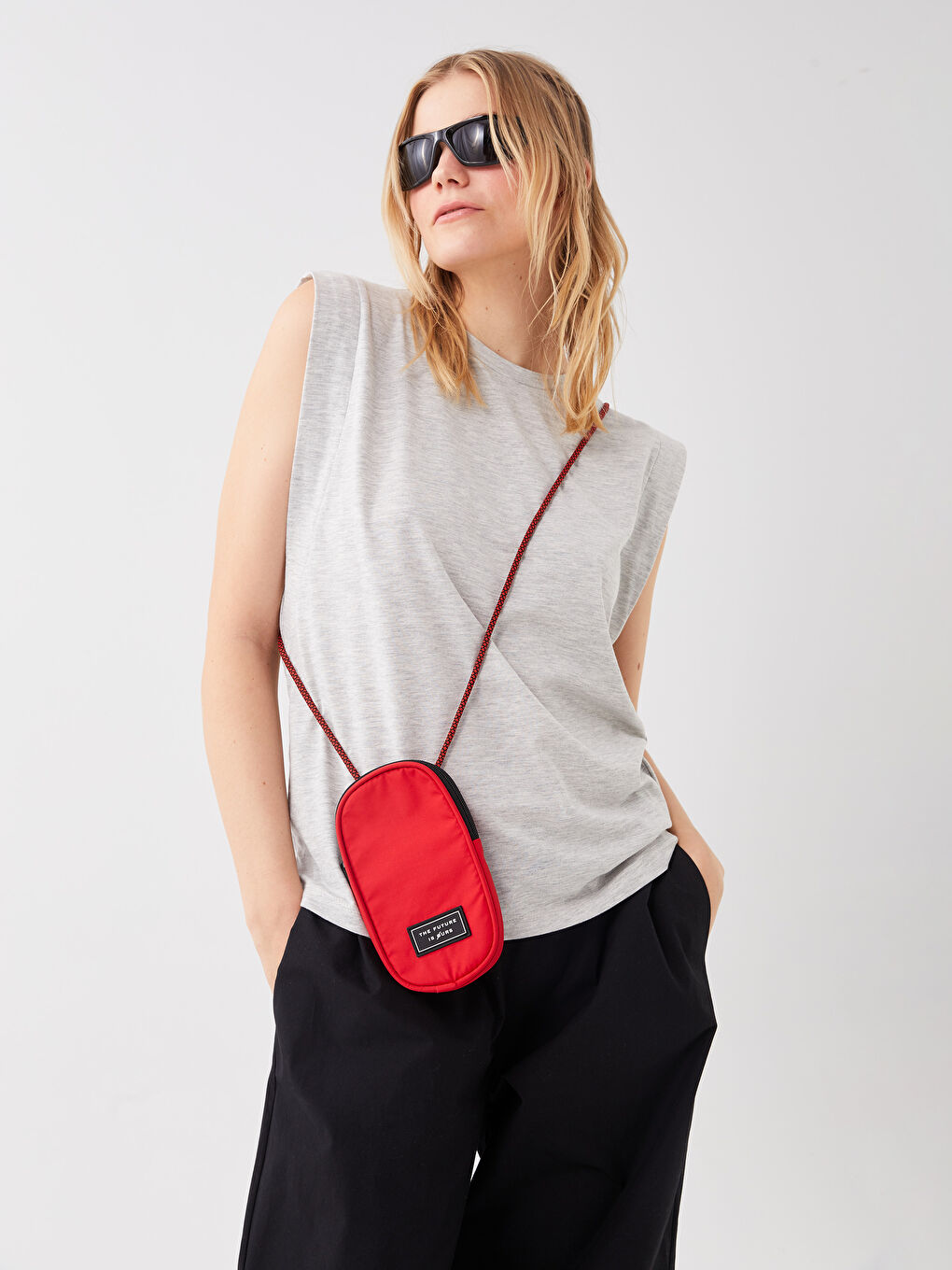 Tag Detailed Women's Phone Bag -S3DC82Z8-CRT