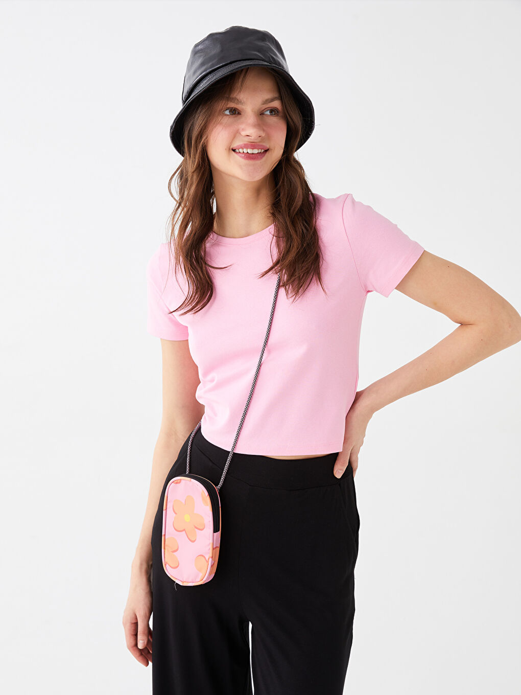Printed Women's Phone Bag -S3DC83Z8-LSR