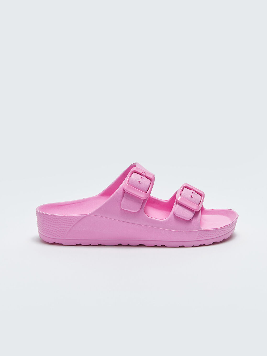 Pembe Çift Bantlı Toka Detaylı Kız Çocuk Terlik-1