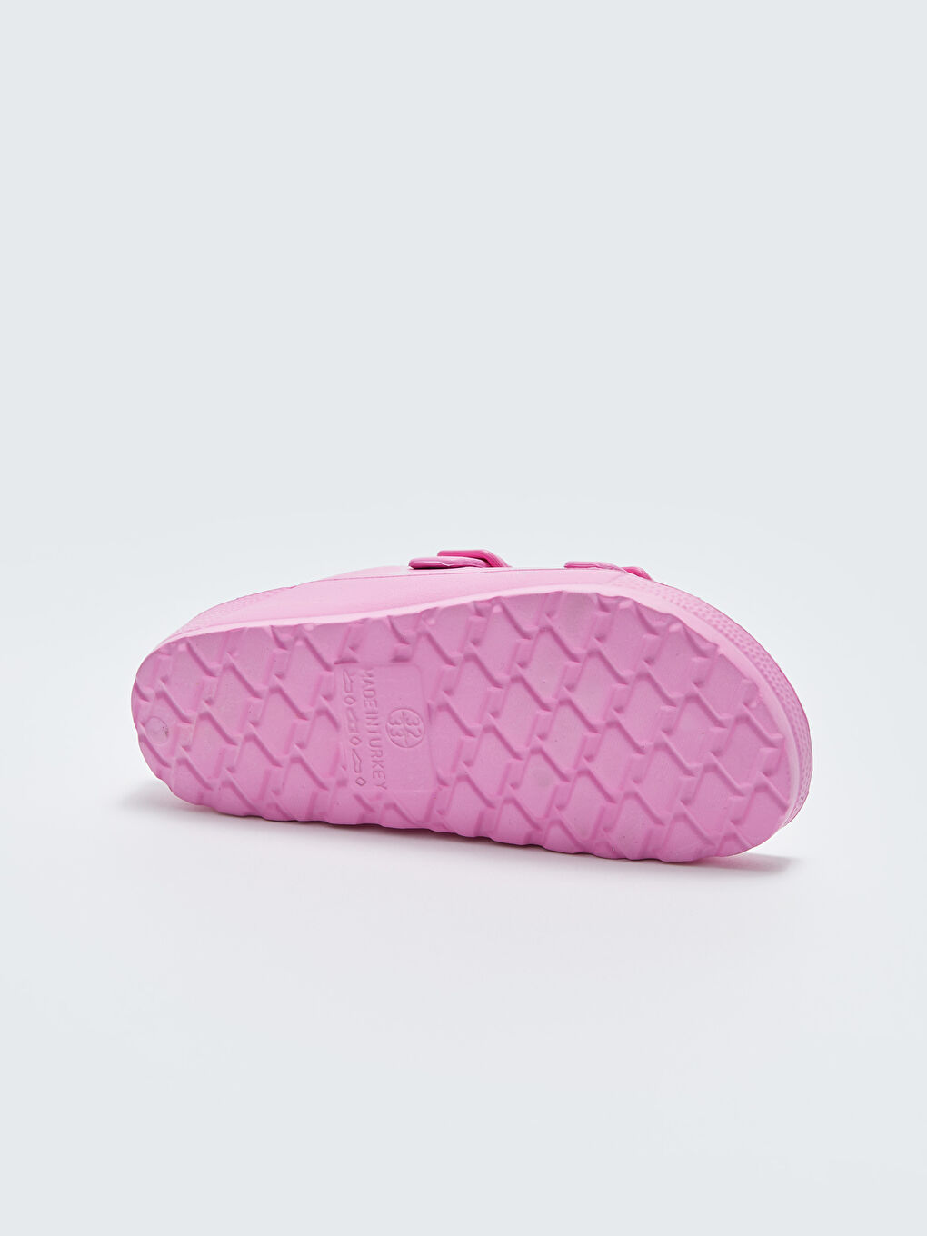Pembe Çift Bantlı Toka Detaylı Kız Çocuk Terlik-3