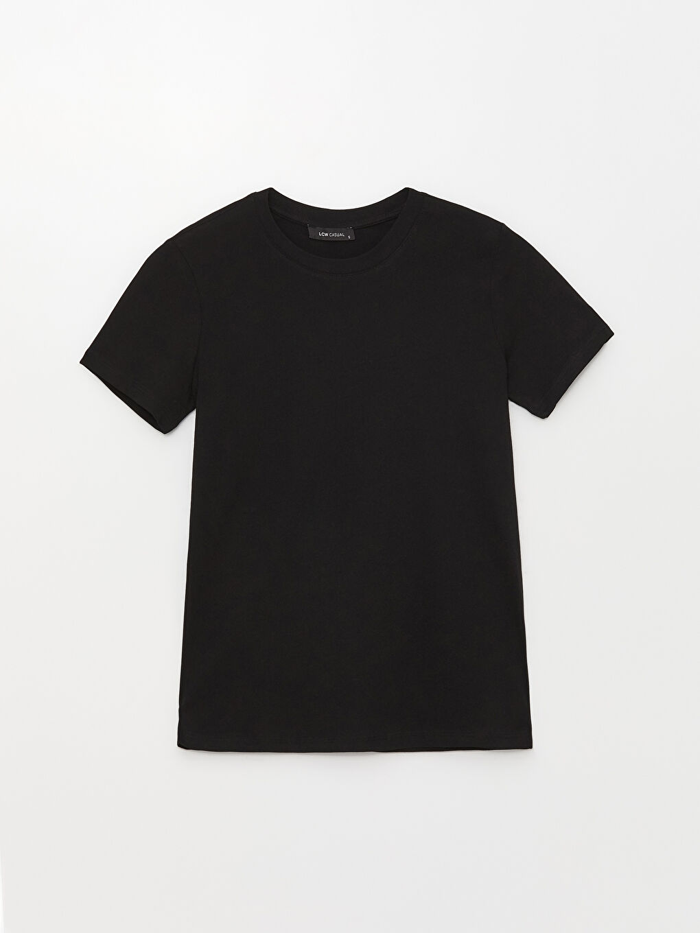 Women Crew Neck Straight Short Sleeve T-Shirt-10